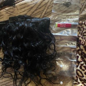 Water Wave Human Remy 18 in clip in extensions